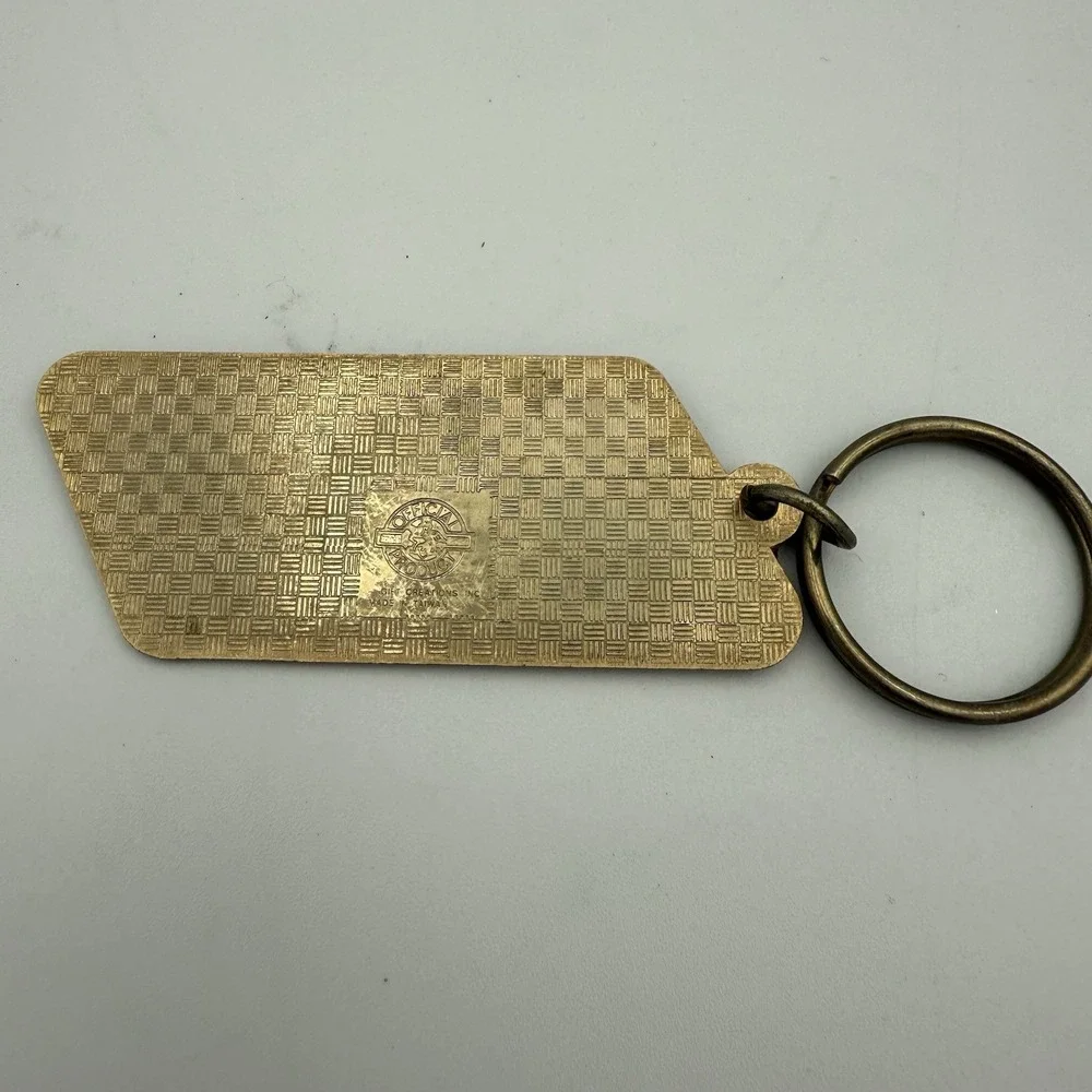 Vintage Bud Dry Draft‎ Metal Keychain EUC